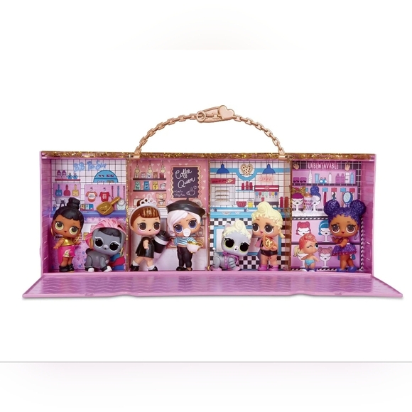 L.O.L. RARE Entertainment Surprise Pop UP Display Case Pink With Exclusive Doll - Picture 2 of 9